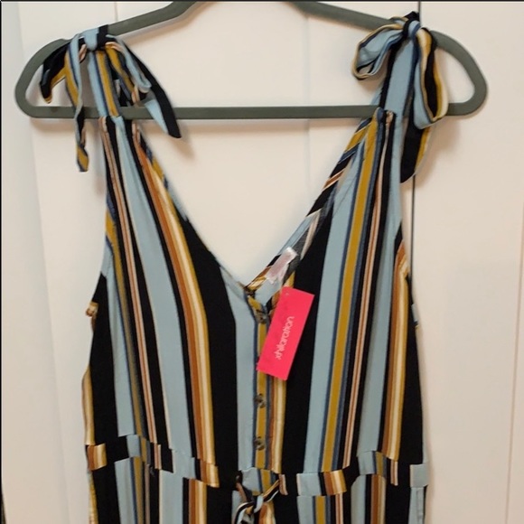 NEW! Xhilaration Striped Bow Tie Shoulder Jumper - Picture 3 of 7